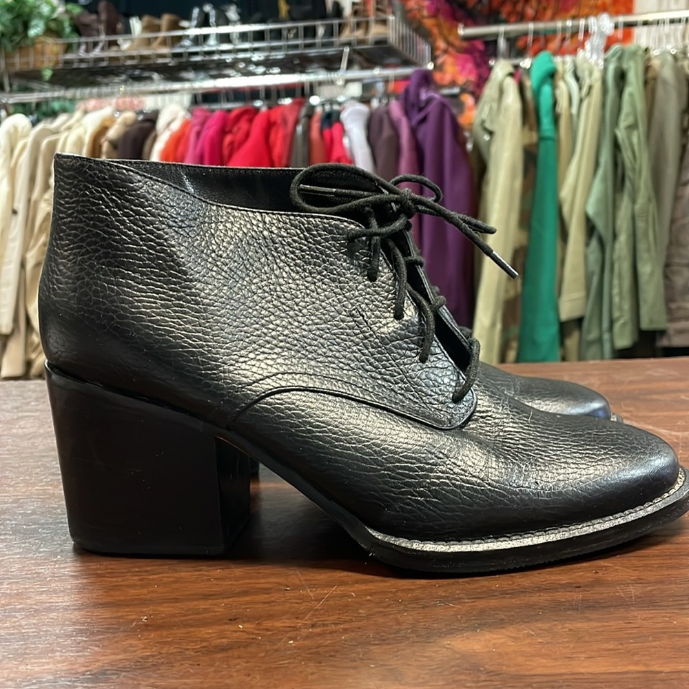 Rachel Comey Black Leather Ankle Boots Size 6